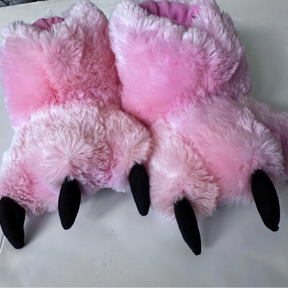 Lazy One Pink Paw Slipper